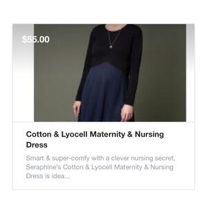 Seraphine maternity and nursing dress